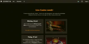 Codeta live casino vecka