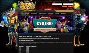 Veckovisa casino race hos Videoslots