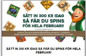 Potsofluck freespins under hela februari