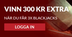 Guts vinn 300 kr extra på Blackjack