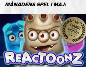 SuperLenny Månadens Spel Reactoonz 20 000 kr