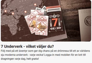 Nätcasino LeoVegas Vinn en resa till 7 Underverk - vilket väljer du?