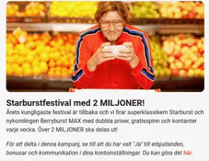 Nätcasino LeoVegas - Starburstfestival med 2 MILJONER!