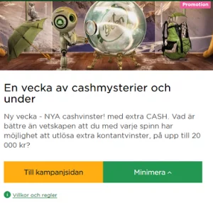 Ett Cashmirakel med 400 kontantvinster på Mr Green!