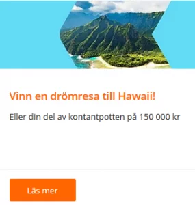 Vinn en resa för två till Hawaii - via nätcasino Betsson!