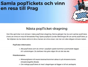 Samla på dig popTicket och vinn en resa till Prag via CasinoPop!