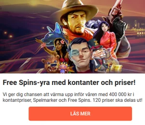 Tävla om hela 400 000 kr i prispotten hos nätcasino LeoVegas!